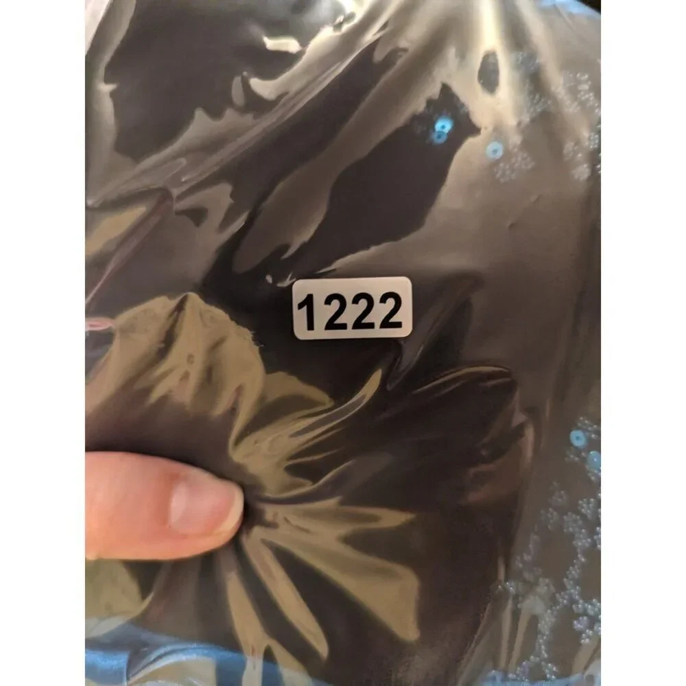 jessica mcclintock for gunne sax dress Blue/Black Strapless Size 3 - Picture 16 of 16